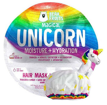 Bear Fruits Magical Unicorn Moisture & Hydration Hair Mask, 20ml & Unicorn Cap, 1pc